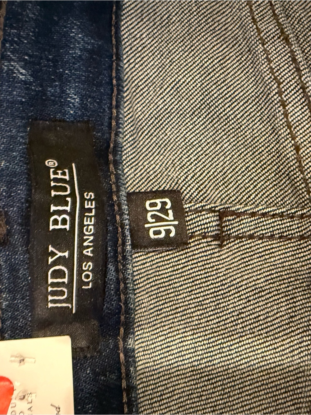 Judy Blue Medium Blue Distressed Straight Leg Jeans - Picture 5 of 6